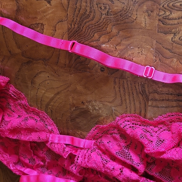 Red floral unlined teddy - Picture 10 of 10